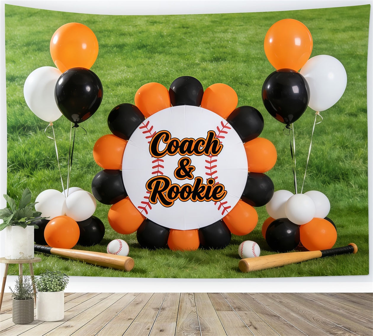 Toile de fond Photo Baseball Terrain Ballons Recrue Entraîneur CSH61-190