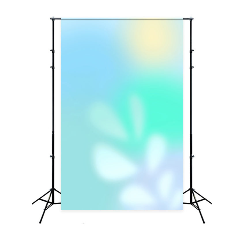 Fond Studio Photo Dégradé Lueur Douce Aqua Vert Bleu CSH62-43