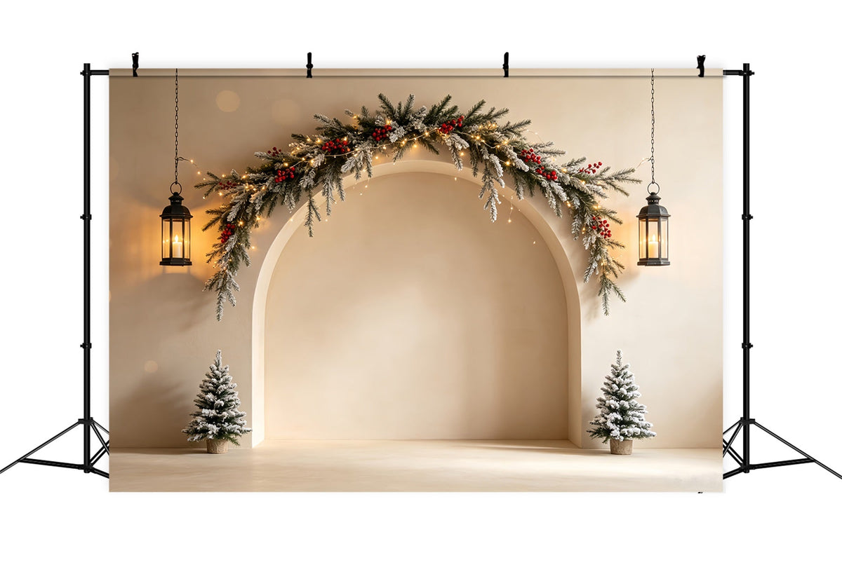 Décor De Noël Bohème Arche Élégante Ornée De Guirlandes Décor De Noël CSH68-89