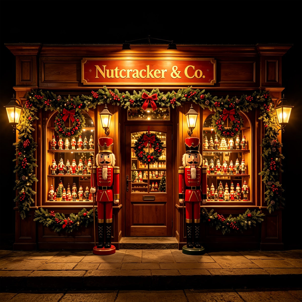 Décor De Scène De Fête Casse-Noisette Vitrine De Magasin De Jouets Casse-Noisette CSH69-71