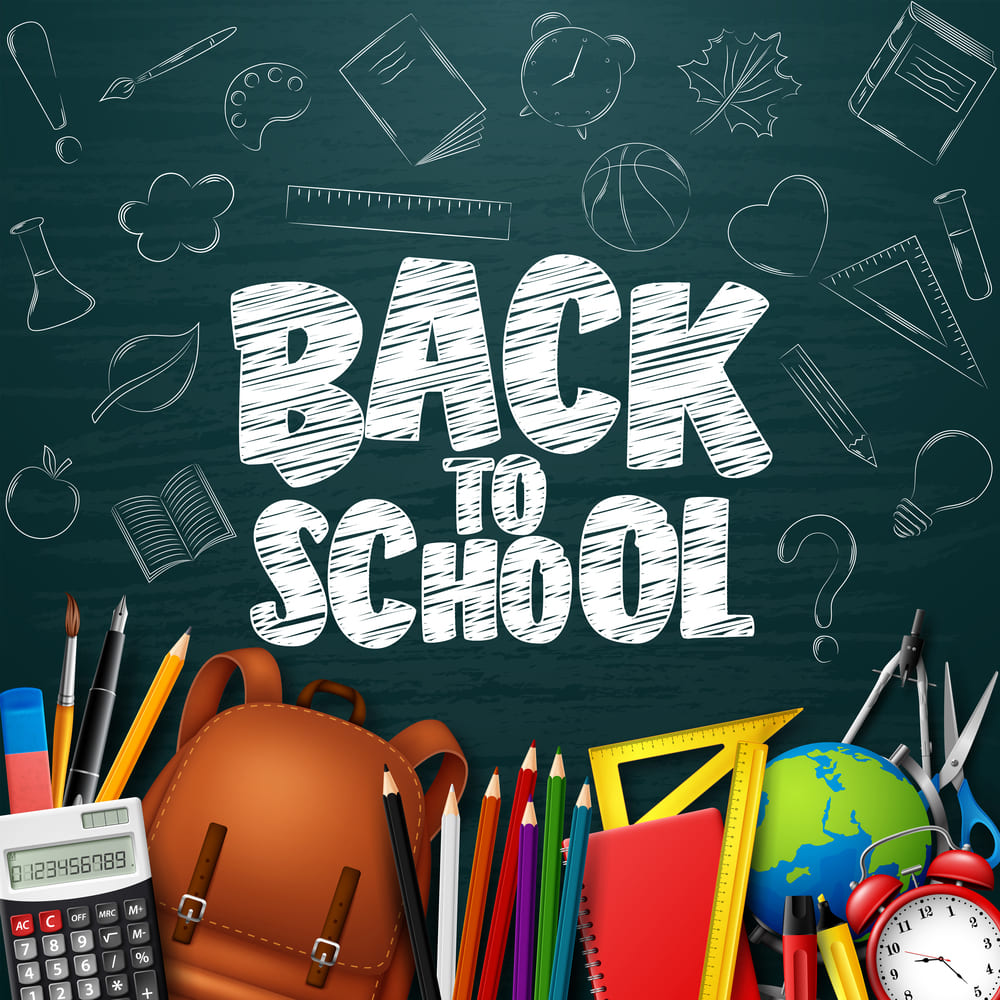 Toile de Fond de Photo de Graffiti sur Tableau Noir pour la Rentrée Scolaire DBD7-4