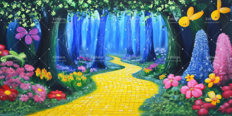 Toile de fond de Scene Forêt enchantée CSH59-T93