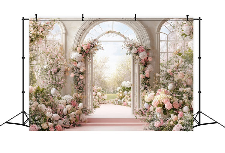 Toiles de Fond Fête des Mères Arche de Fleurs Enchantée GQ2-160
