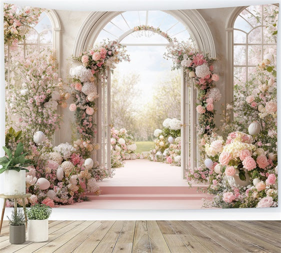 Toiles de Fond Fête des Mères Arche de Fleurs Enchantée GQ2-160