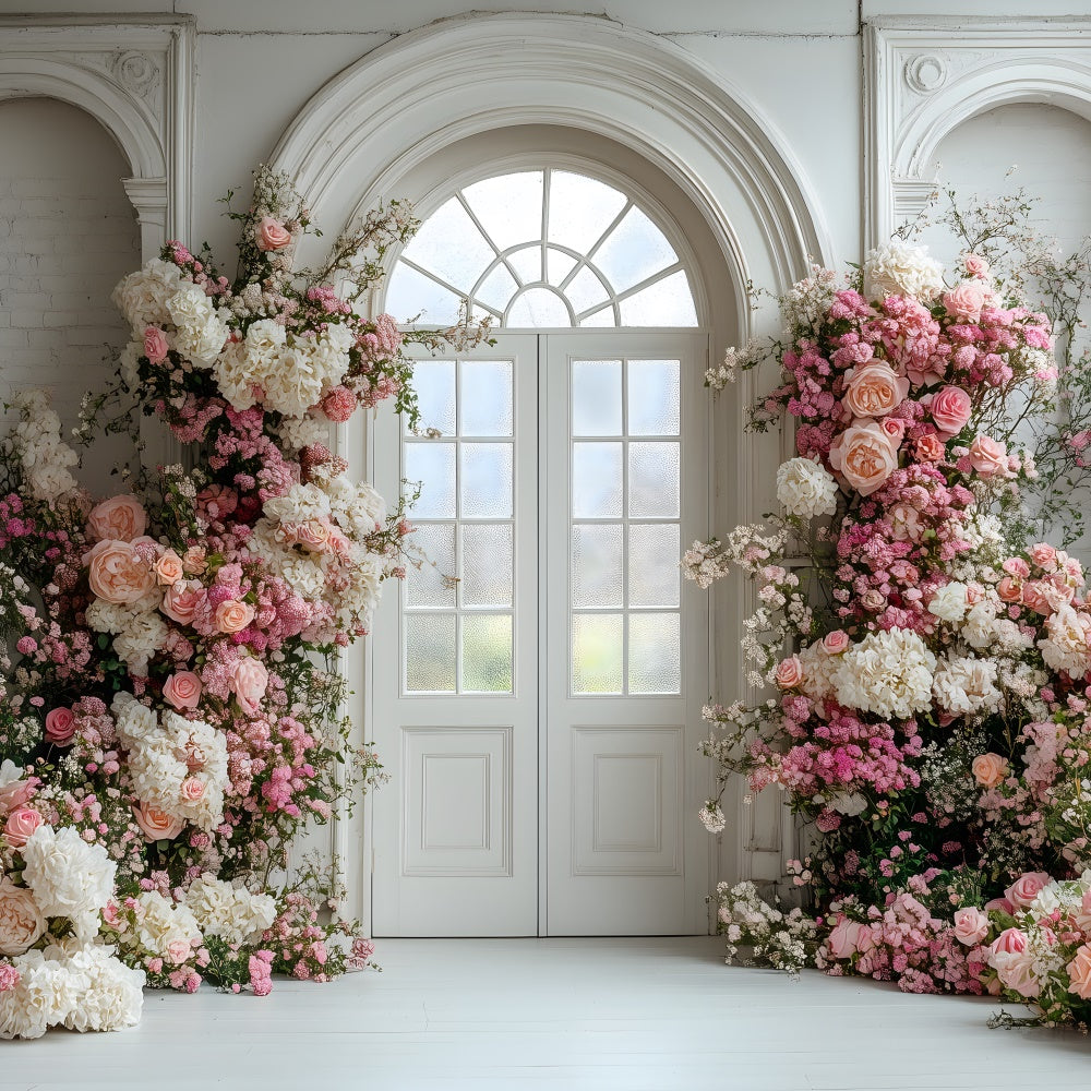 Toile de Fond Fête des Mères Arche Fleurie Vivement Colorée GQ2-163