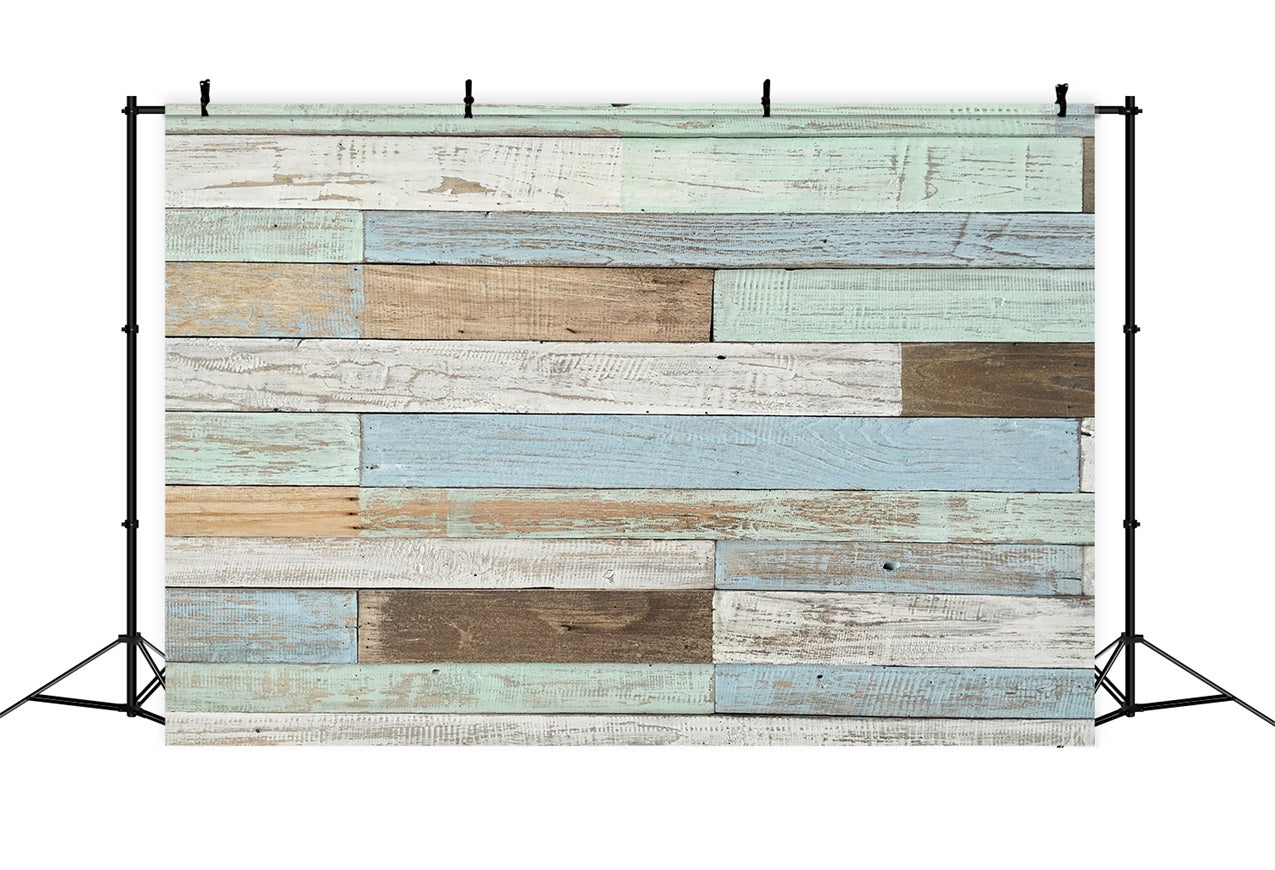 Toile de fond Bois Rustique Inspiration Océan GQ4-123