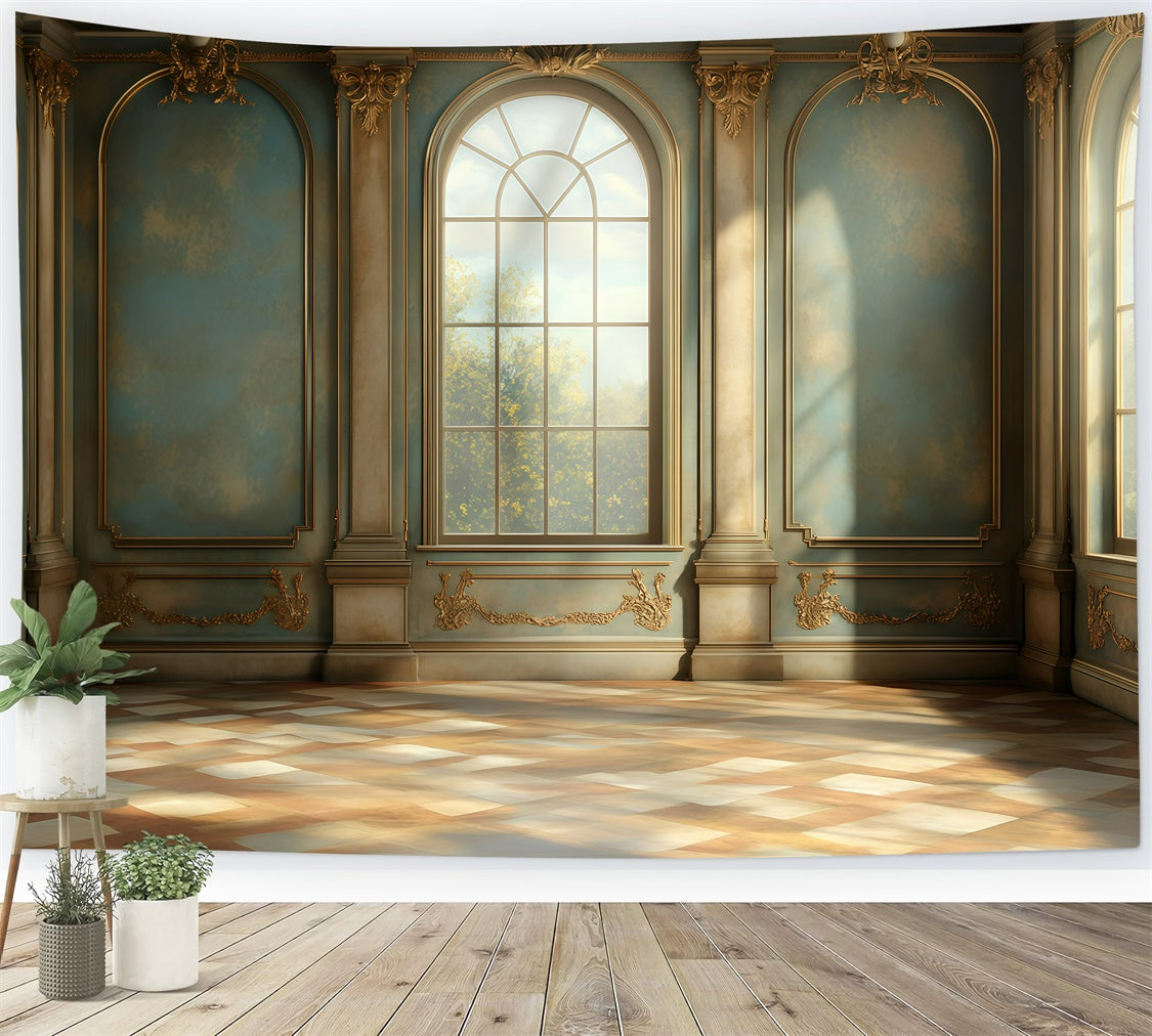Toile de fond Rétro Backdrops Lumières de Matin Rêve Palais Vintage GQ4-315