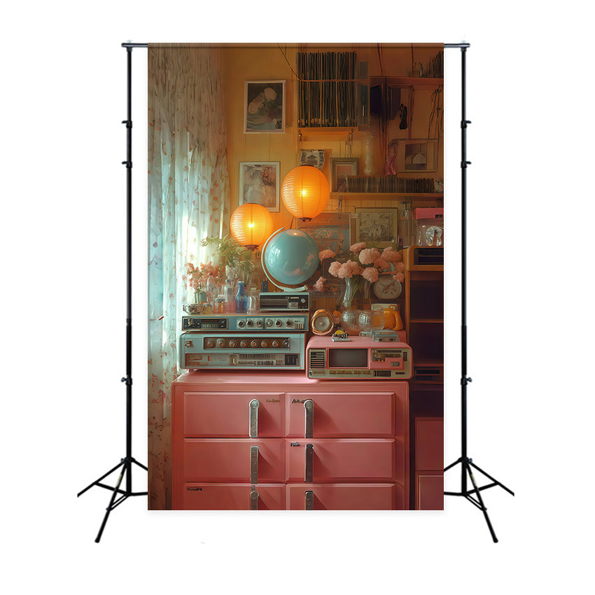 Toile de fond Photographie Vintage Chambre Colorée Rétro GQ4-344