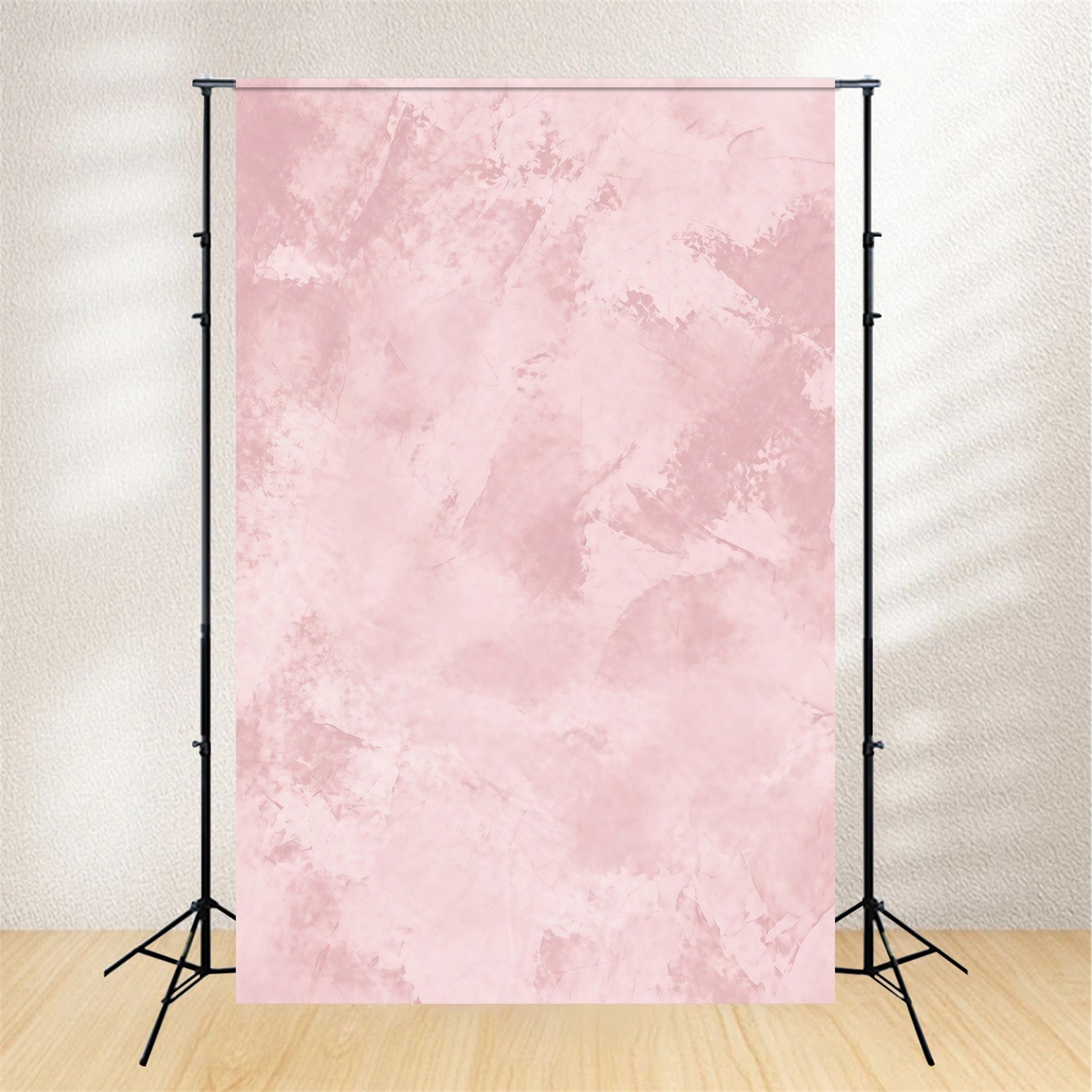 Fond Rose Poudré Doux Texture Enduit Abstraite GQ64-38