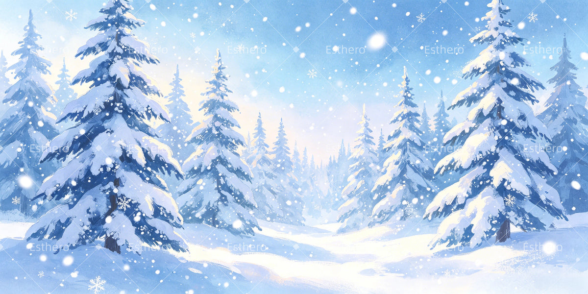 Forêt Enneigée de Narnia Décor Scénique GQ66-T42
