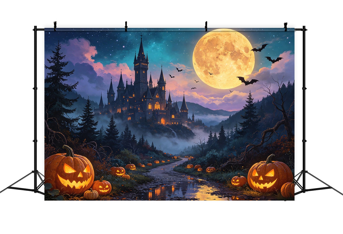 Décor De Citrouille D'Halloween Citrouille Au Clair De Lune Décor Hanté De Castle Valley GQ67-79