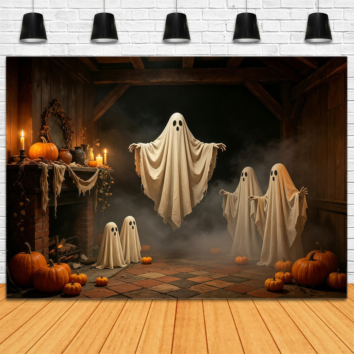 Décor De Fantôme D'Halloween Bougies Flottantes Décor Gothique D'Halloween GQ67-81