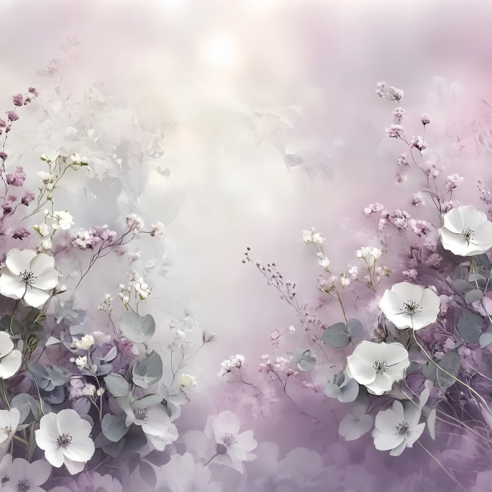 Toile de Fond Artistique Rêve Floral Lavande GTY-69
