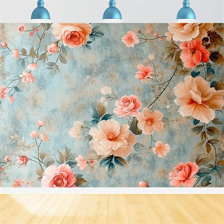 Toile de fond Maternité Mur Floral Artistique Vintage GTY2-36