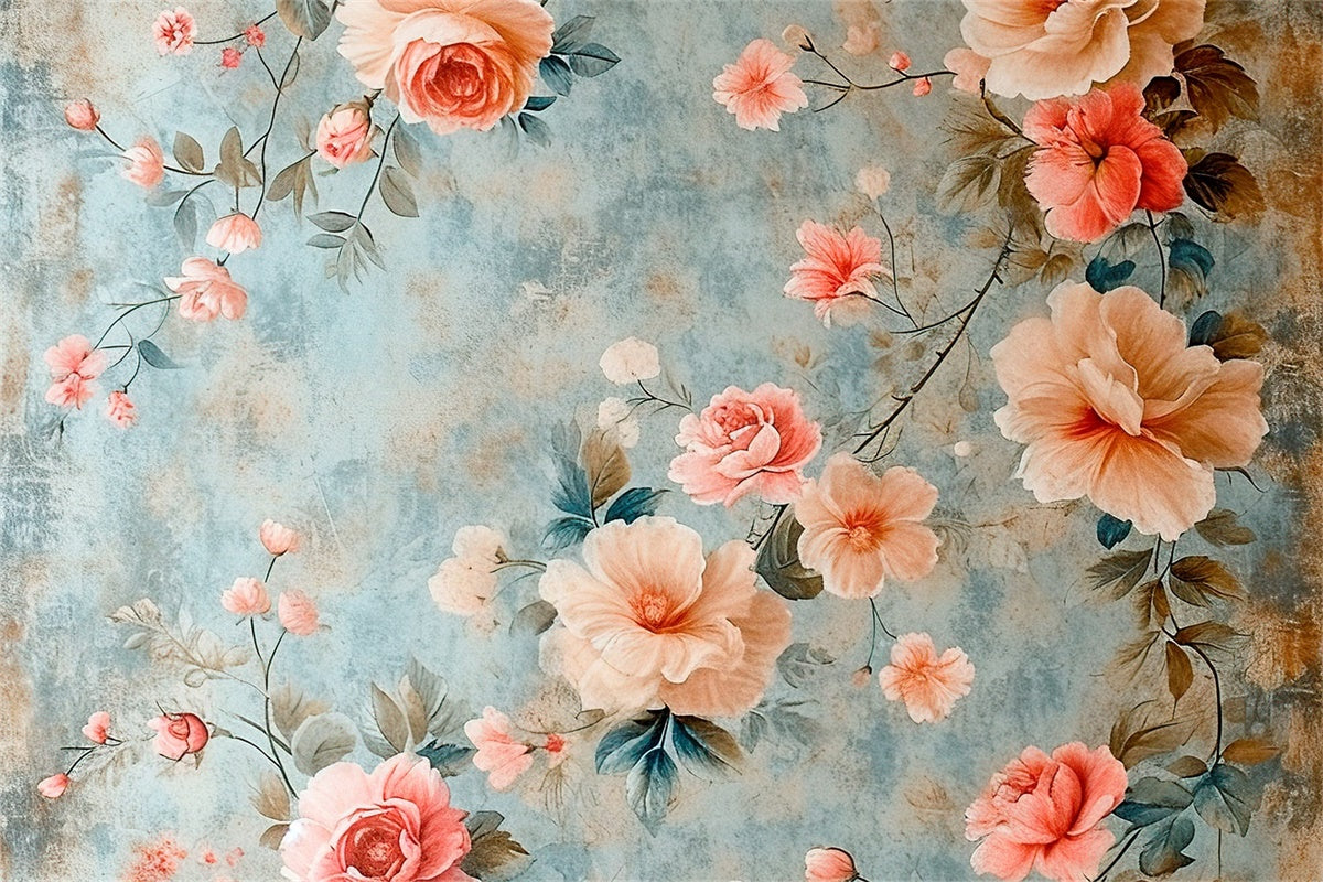 Toile de fond Maternité Mur Floral Artistique Vintage GTY2-36