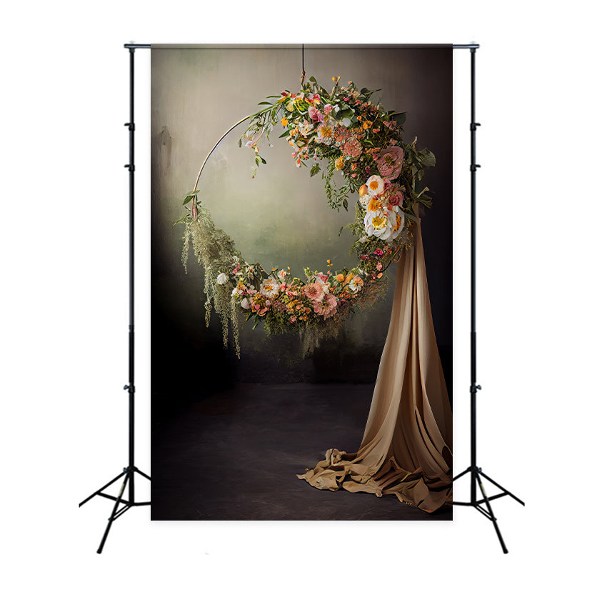 Toile de fond Maternité Cerceau Floral Vintage Enchanté GTY2-8