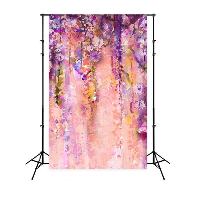 Toile de fond Portrait École Fantaisie Pastel Fleurie GTY3-108