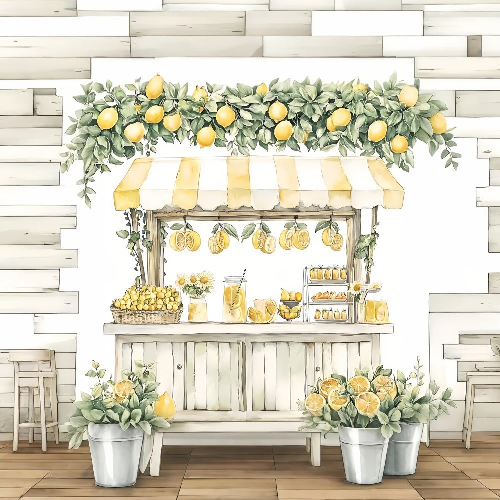 Toile de fond Été Stand de Limonade Rustique GTY3-392