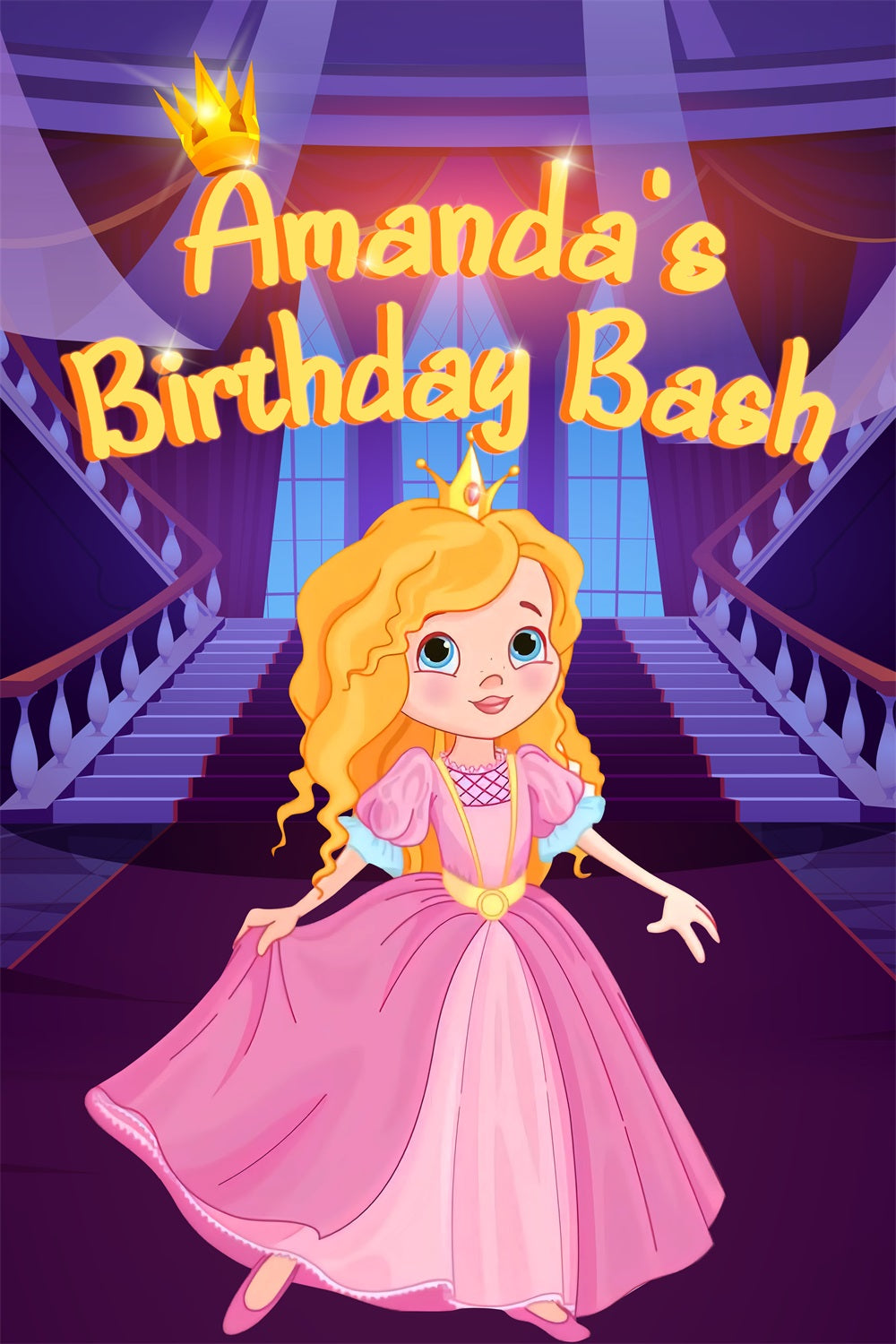 Fond Anniversaire Personnalisable Poupée de Mode Amanda Magique LXX1-215