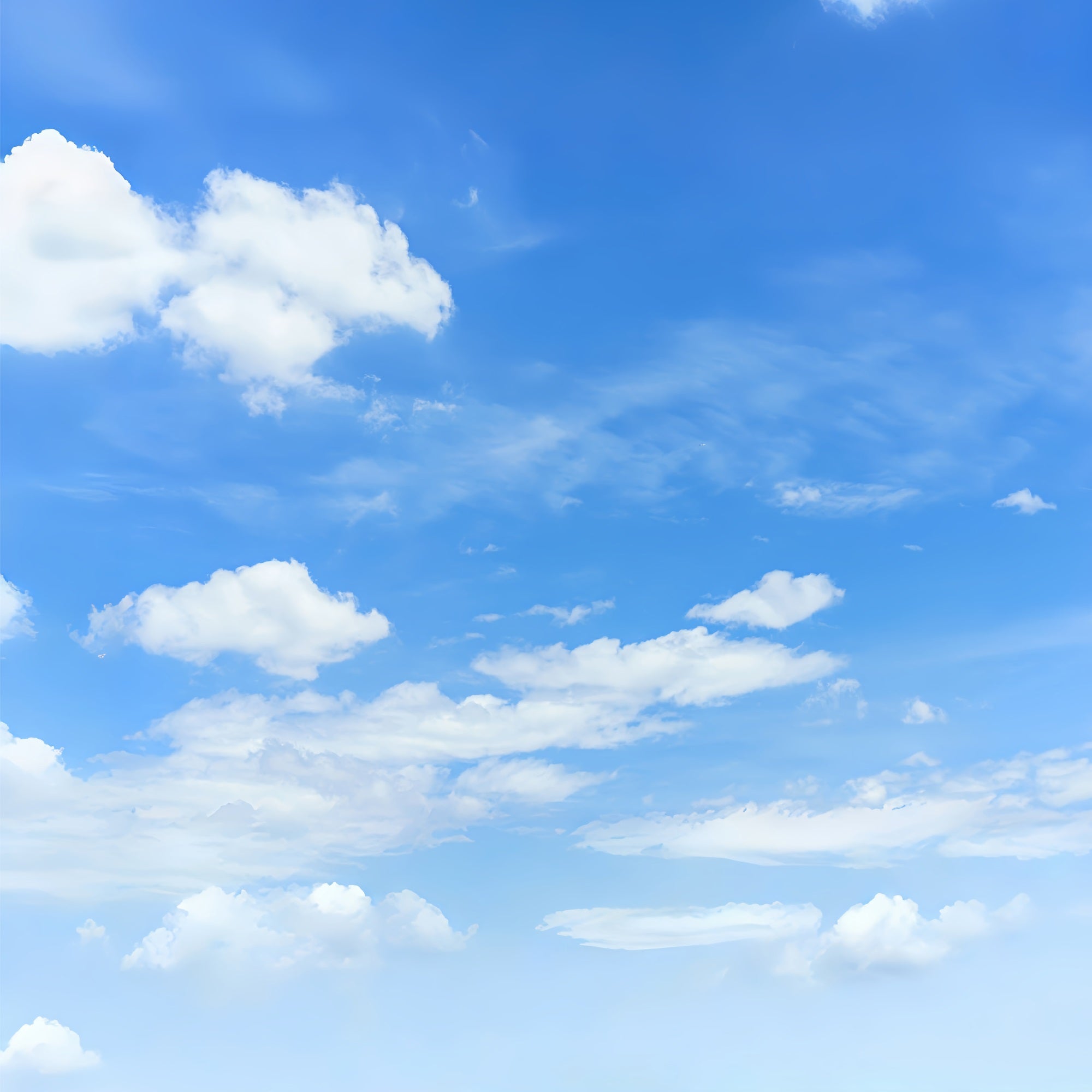 Toile de fond Ciel Bleu Nuages Flottants LXX1-319