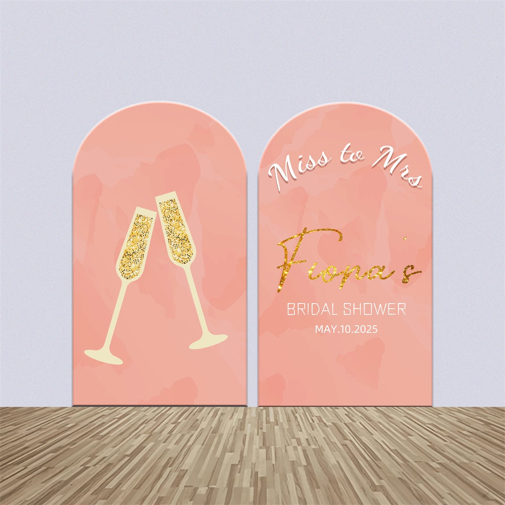 Kit de Toile de fond Arch Personnalisable Baby Shower Paillettes Champagne LXX3-135