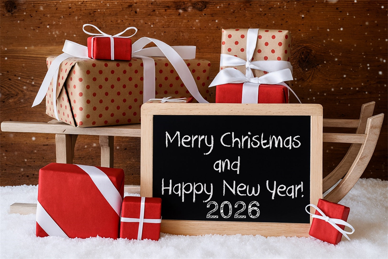Fond photo pour le Nouvel An Boîtes-cadeaux de Noël Fonds pour le Nouvel An LXX510-12