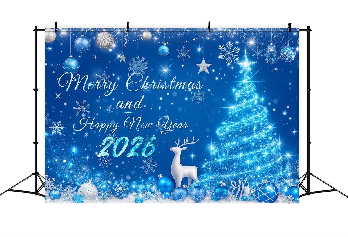 Fonds pour le Nouvel An Décorations de Noël enneigées Fond pour le Nouvel An LXX510-14