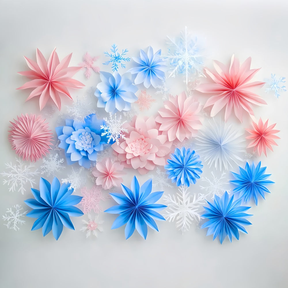 Fonds photographiques hivernaux Papier givré Rêve floral Fond hivernal LXX510-97