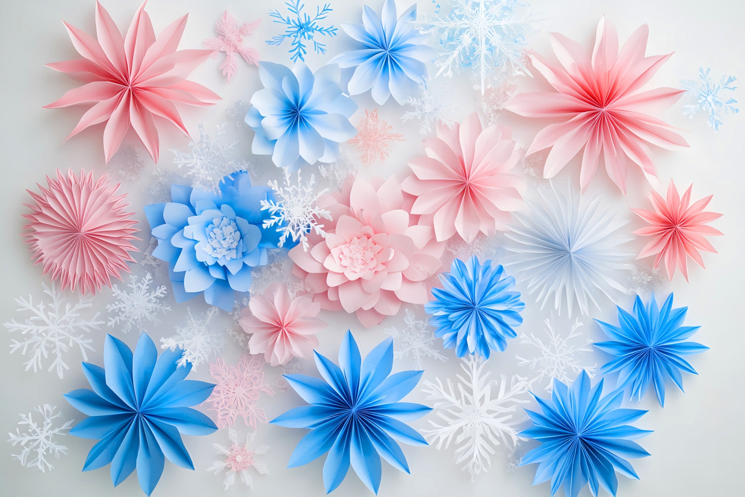 Fonds photographiques hivernaux Papier givré Rêve floral Fond hivernal LXX510-97