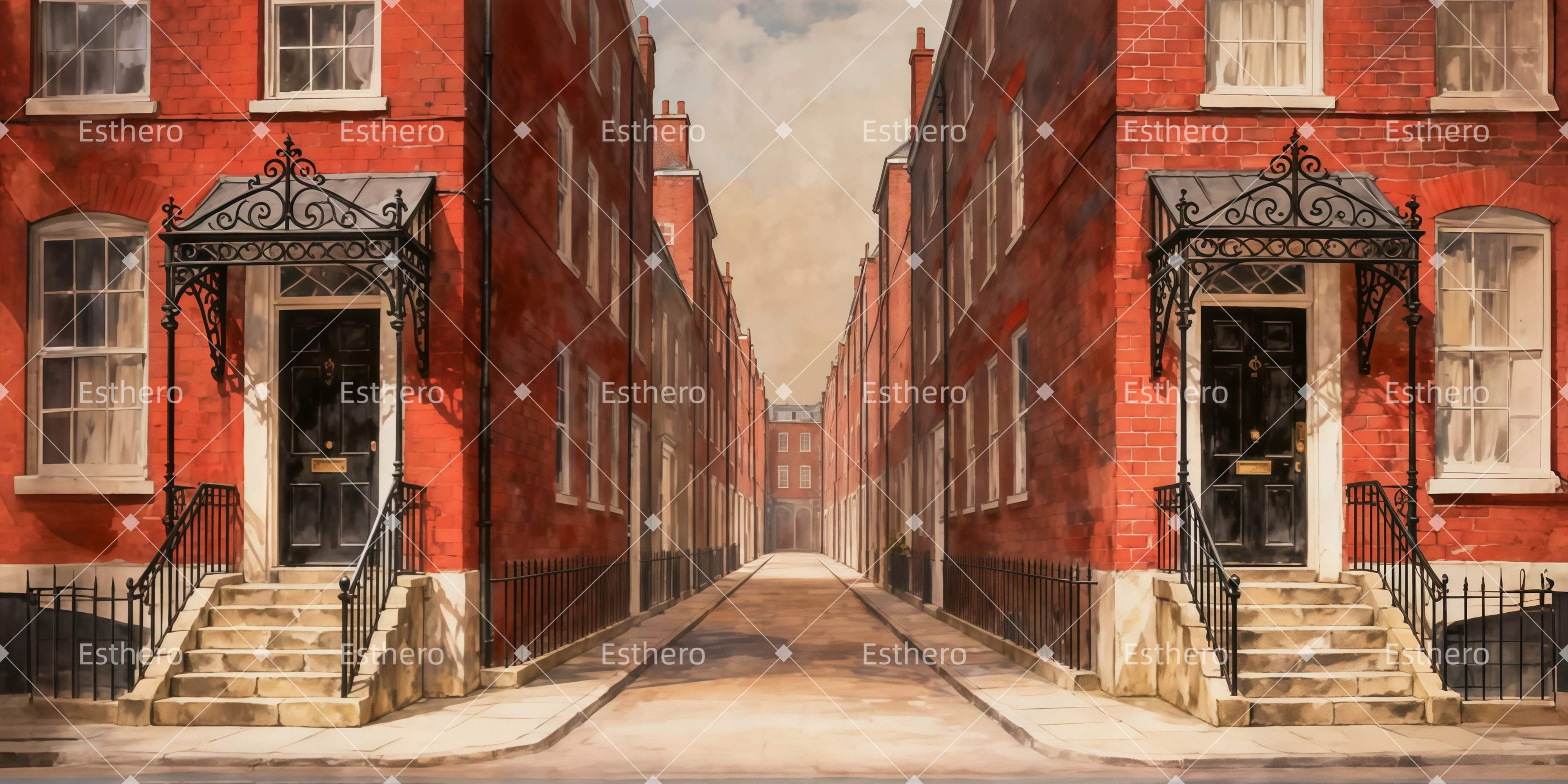 Fond de Scene Ruelle De Londres LXX511-T15