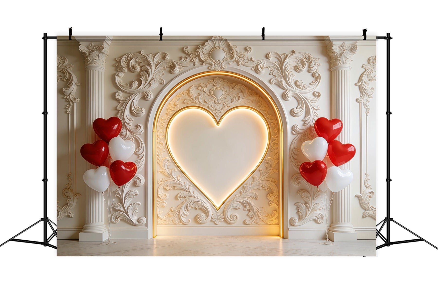 Fond cœur vintage Fond cœur ballon pour la Saint-Valentin LXX512-155