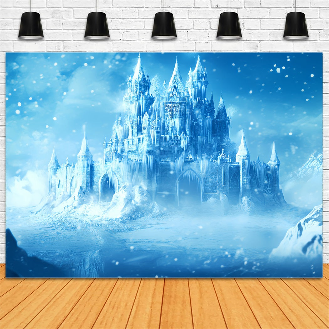 Toile de fond Hiver Château de Glace Enchanté LXX58-222