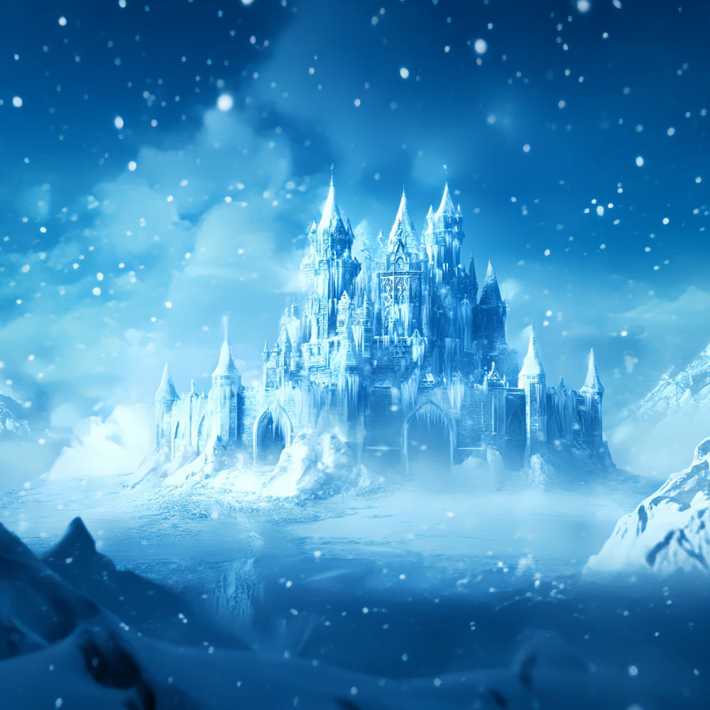 Toile de fond Hiver Château de Glace Enchanté LXX58-222