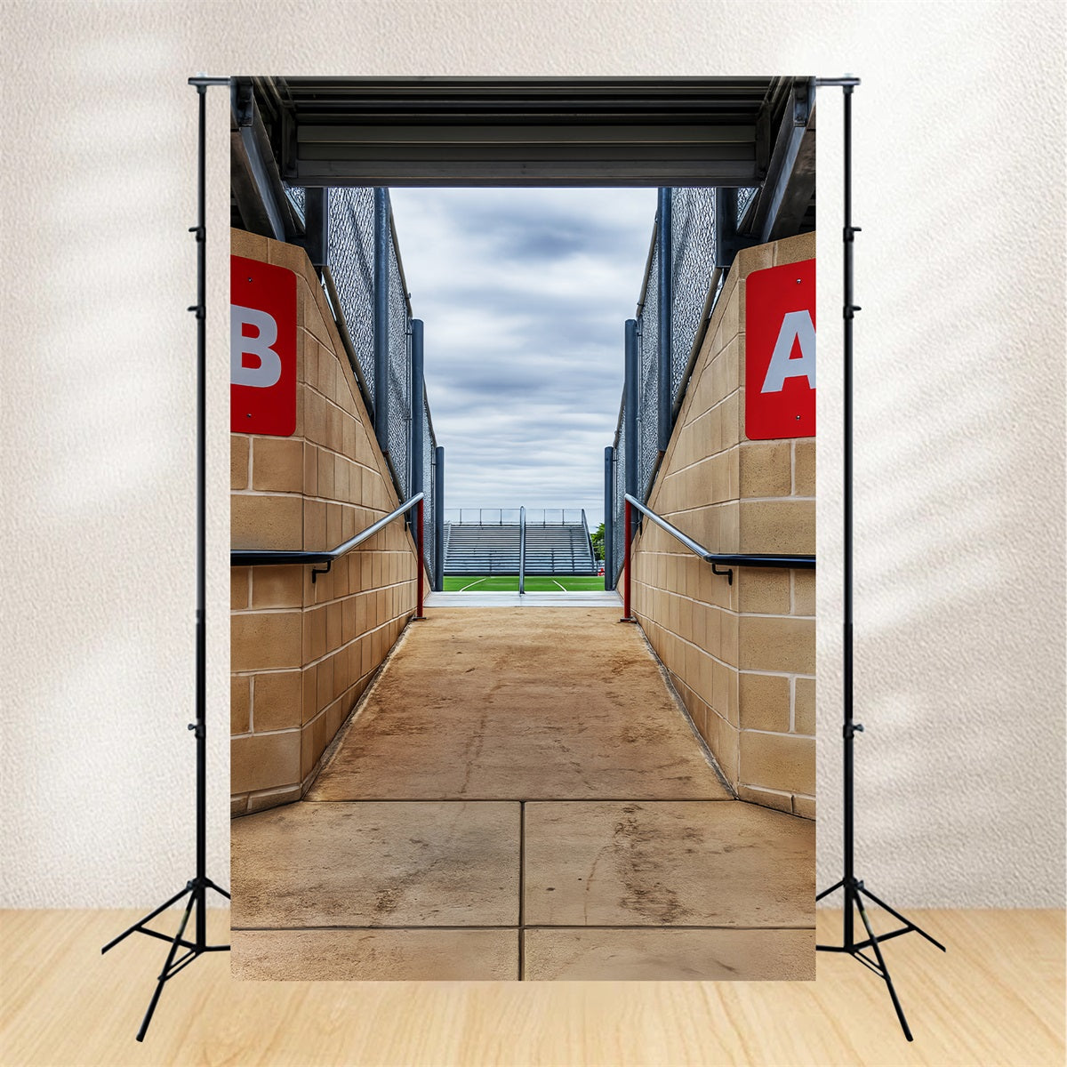 Fond sportif Tunnel en béton Entrée du stade Fonds sportifs LXX59-340