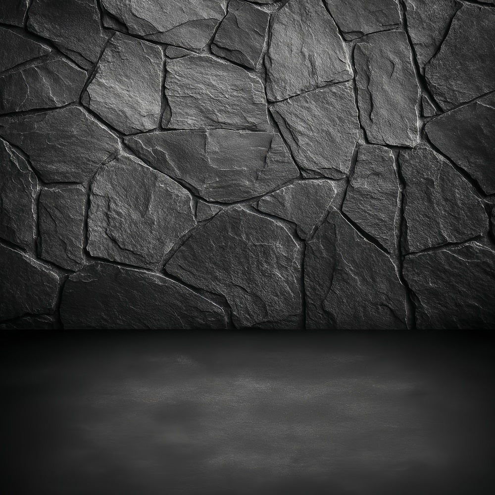 Fond mur en béton Fonds pour portraits avec texture pierre ardoise foncée LXX59-428
