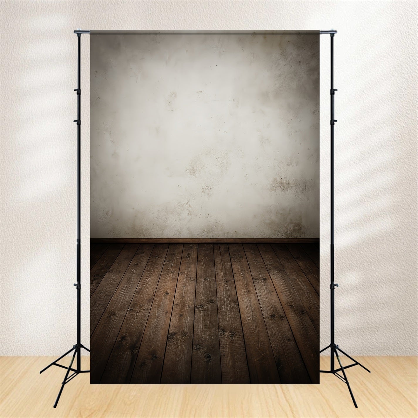 Fond pour photographie de portrait Fond pour portrait avec texture de sol en bois rustique LXX59-430