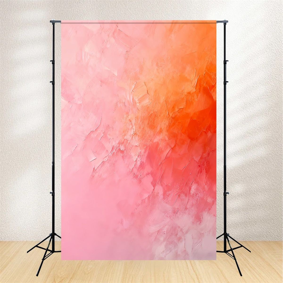Fond pour portraits, texture rose orange doux, fond photo pour portraits LXX59-448