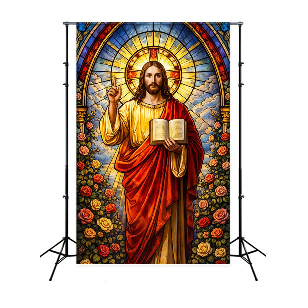 Fond de Pâques Jésus Évangile Il Est Ressuscité LXX61-148