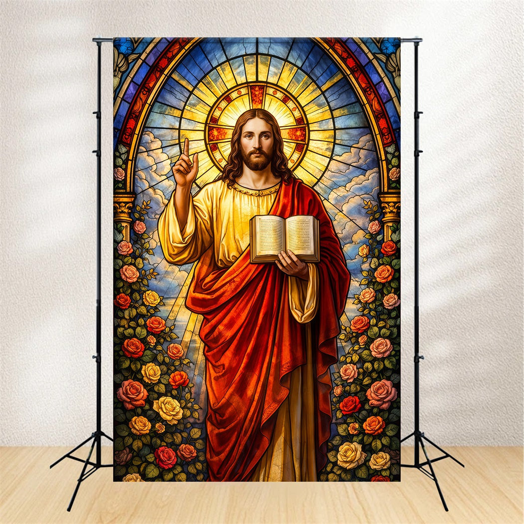 Fond de Pâques Jésus Évangile Il Est Ressuscité LXX61-148