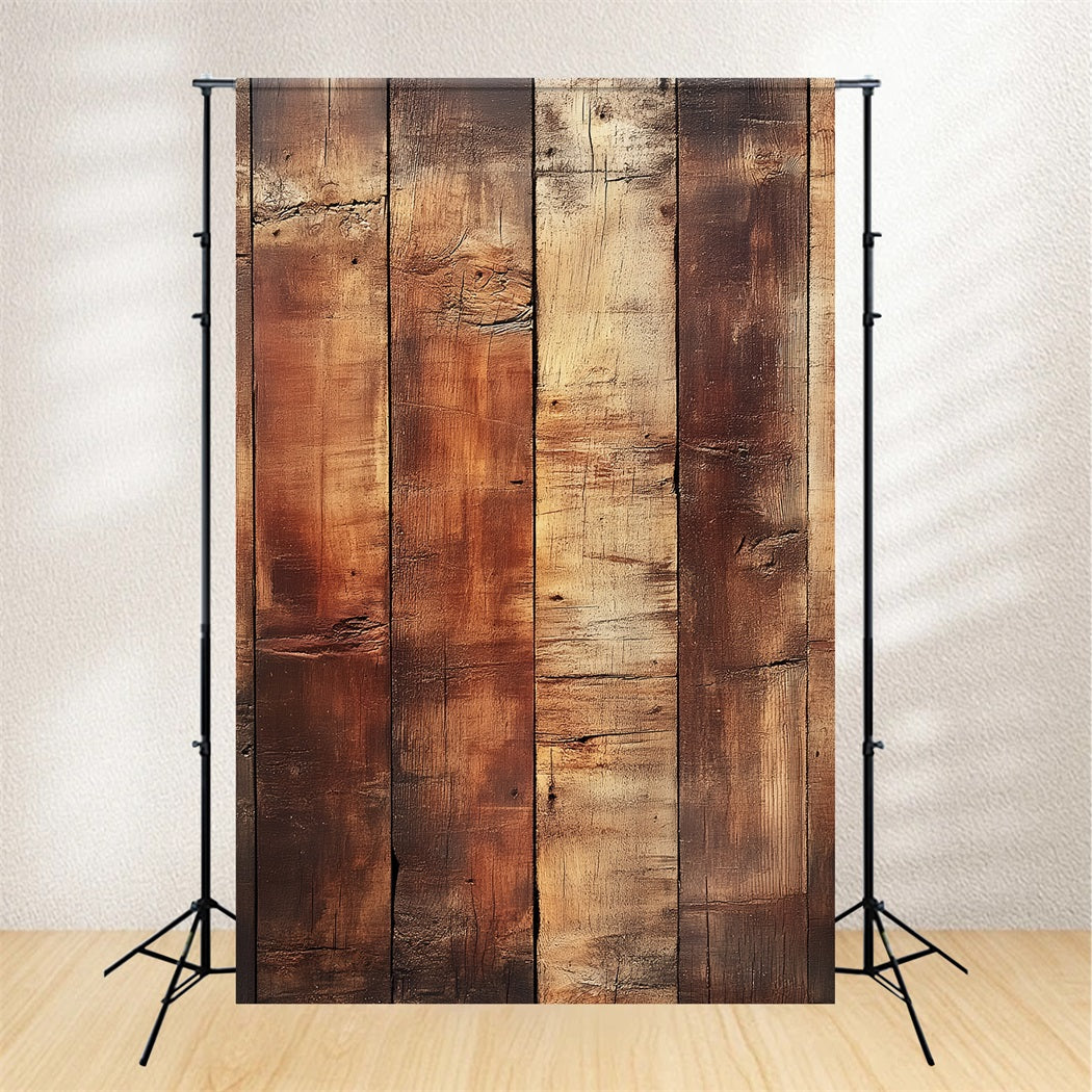 Toile de fond pour portraits de seniors Toile de fond rustique verticale « Bois Wall » LXX61-27