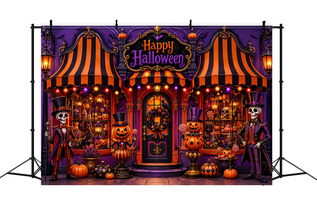 Idées De Décors D'Halloween À Faire Soi-Même Décor De Boutique De Bonbons Avec Squelette LXX67-100