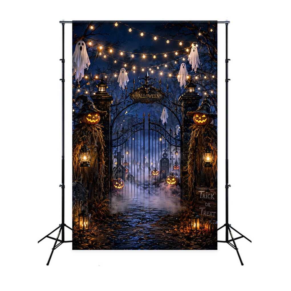 Idées De Décors Pour Une Fête D'Halloween Lanterne Fantomatique Entrée De Cimetière Décors LXX67-197