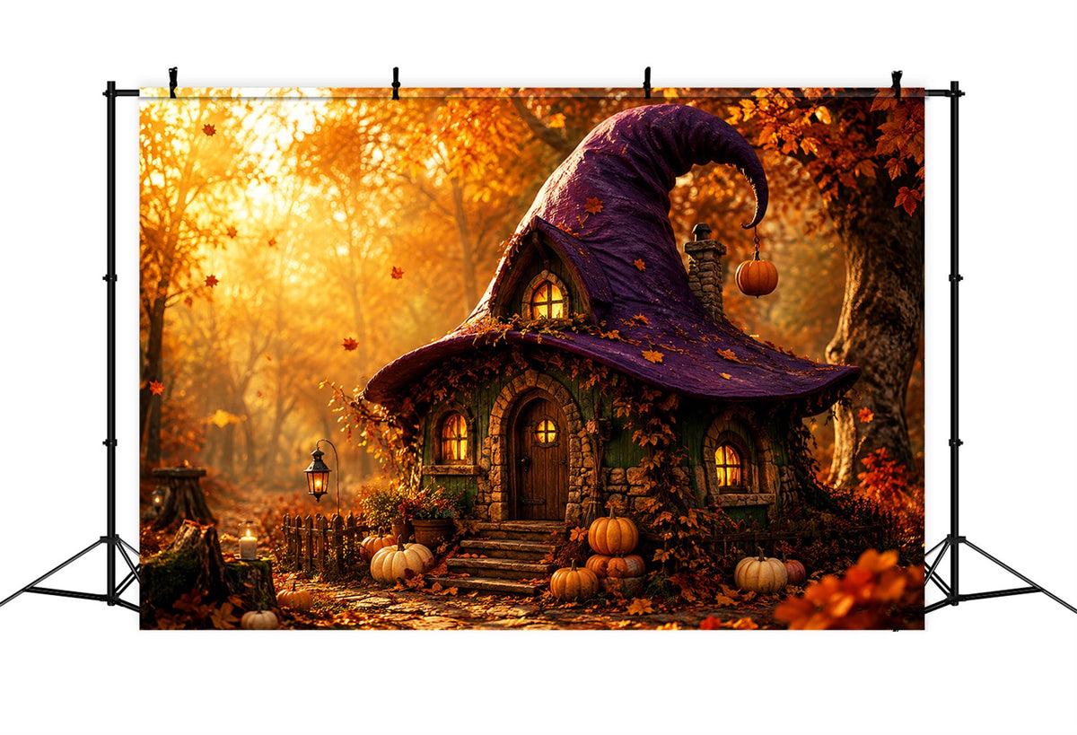 Décor De Maison De Sorcière Chapeau De Sorcière D'Automne Décor Photo Effrayant LXX67-249