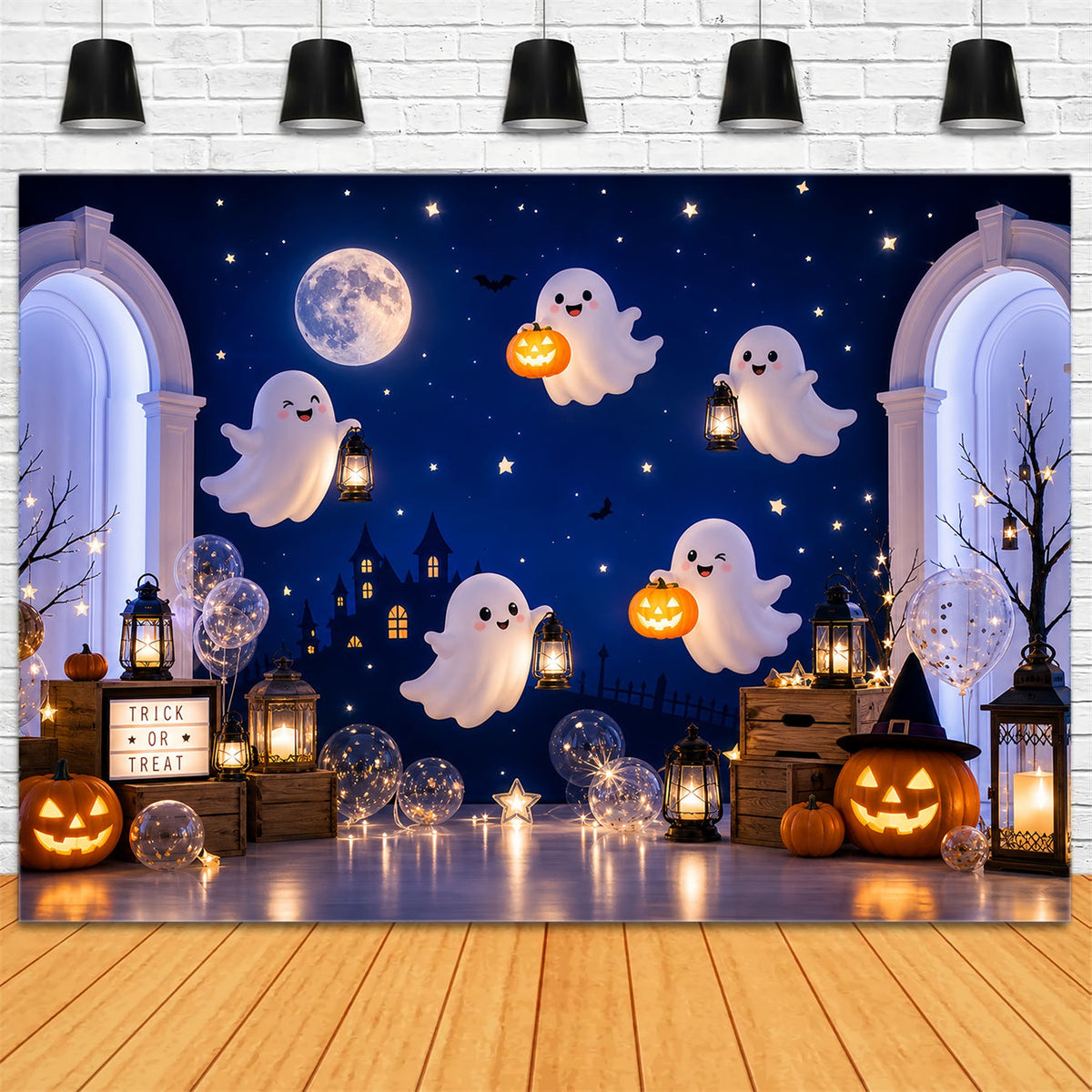Décors Sur Le Thème D'Halloween : FantômesCitrouillesArches De Lanternes Idées De Décors D'Halloween LXX67-5