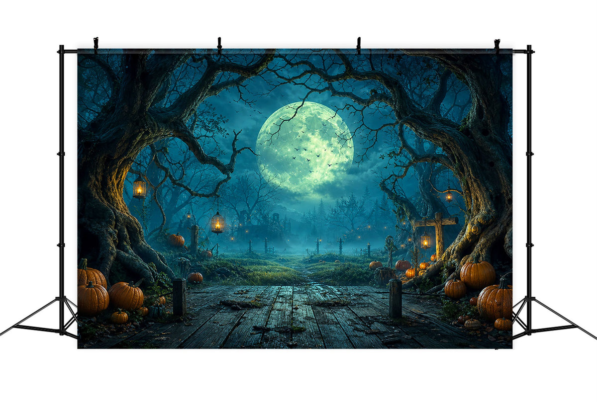 Idées De Décors D'Halloween À Faire Soi-MêmeForêt Au Clair De LuneChemin De Citrouilles Décors LXX67-87