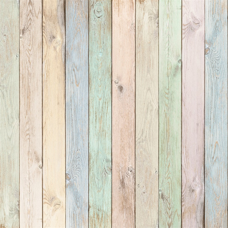 Panneau de Bois Multi-Couleurs pour Pâques Toile de fond M1-16