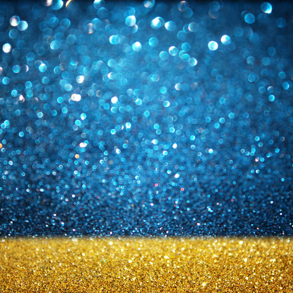 Toile de fond bleu et or à paillettes pour la photographie M10-40