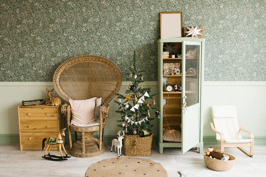 Décor de Noël Chambre Intérieur Toile de fond M10-80