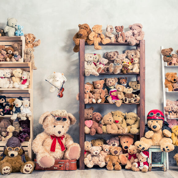 Jouets Oursons Poupées Enfants Toile de fond Photographie M11-09