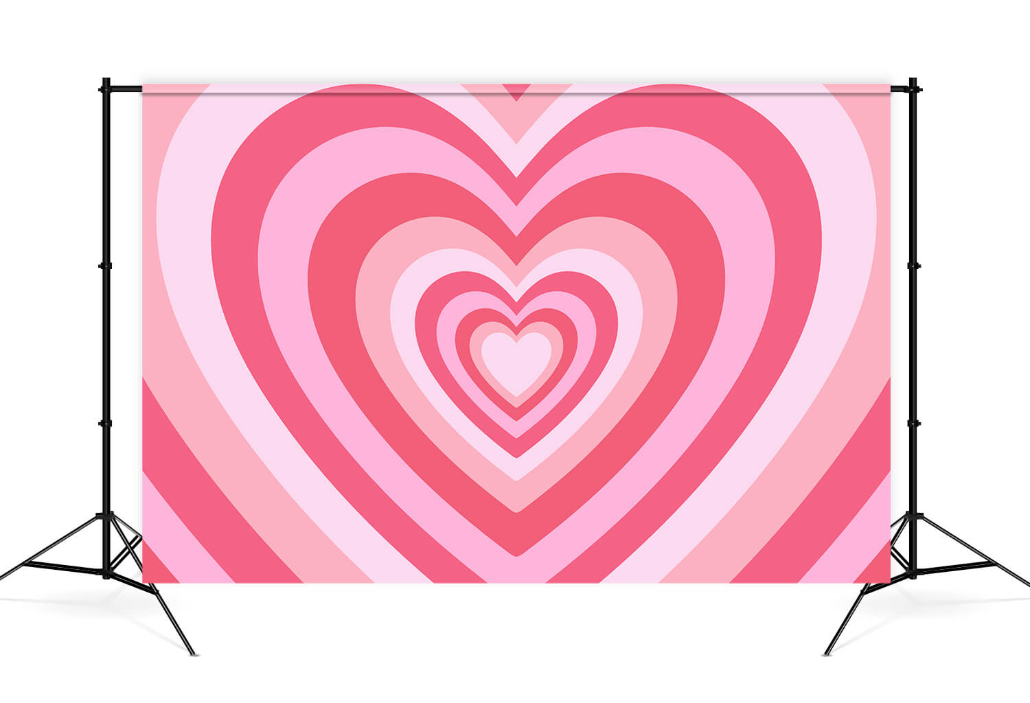 St-Valentin Psychédélique Ombre Rose Multi Coeur Toile de fond M12-46
